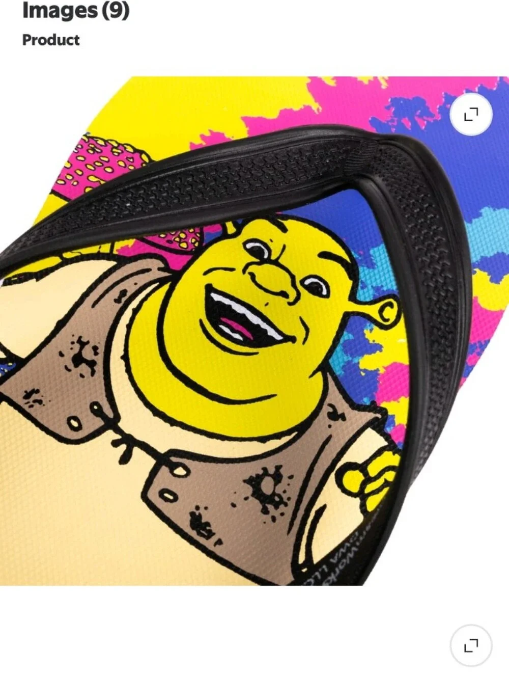 Shrek Donkey Flip Flops - Colorful Graphic Sandals